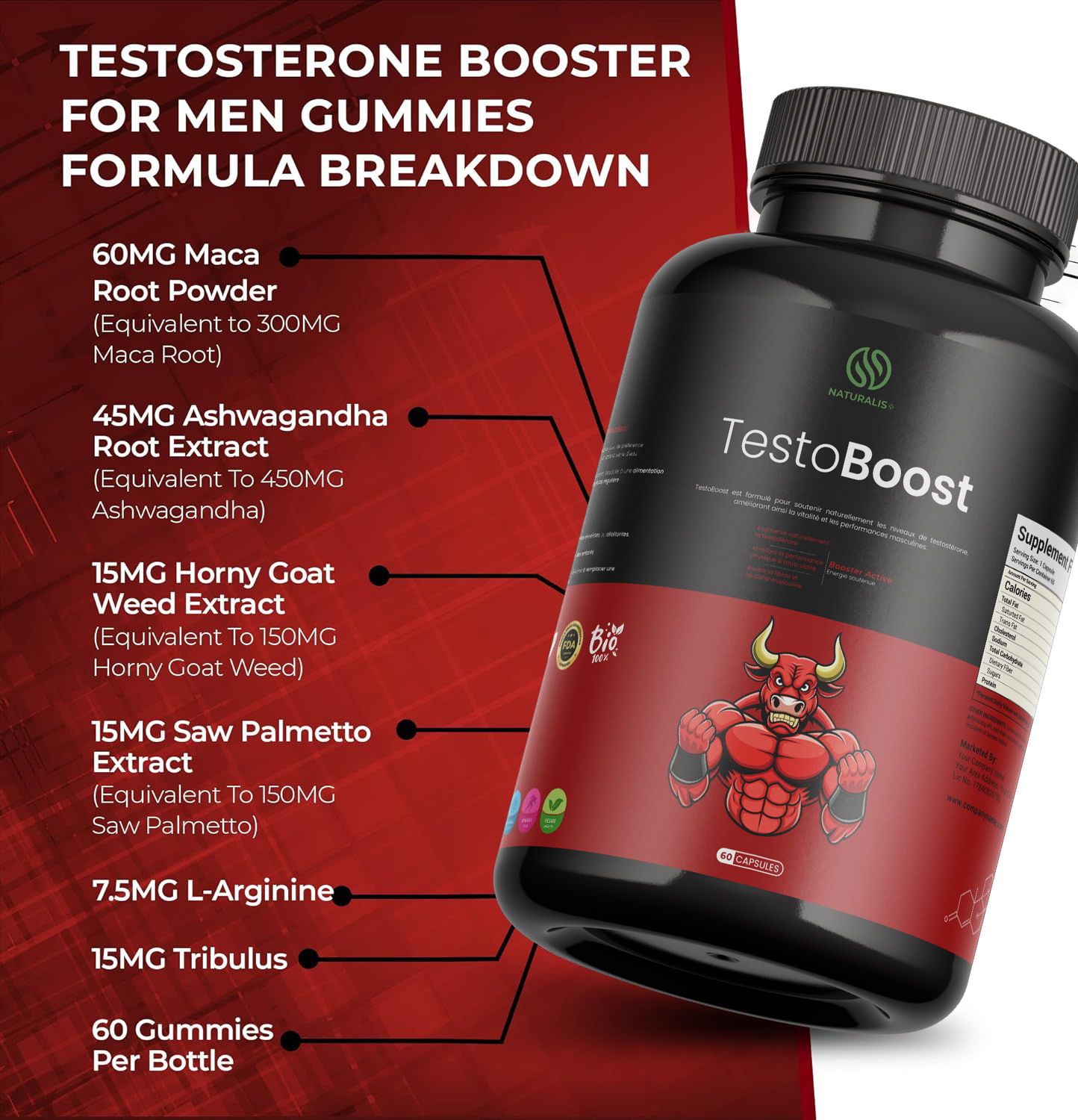 TestoBoost – Déchaînez Votre Puissance Masculine Naturelle ! 💪🔴